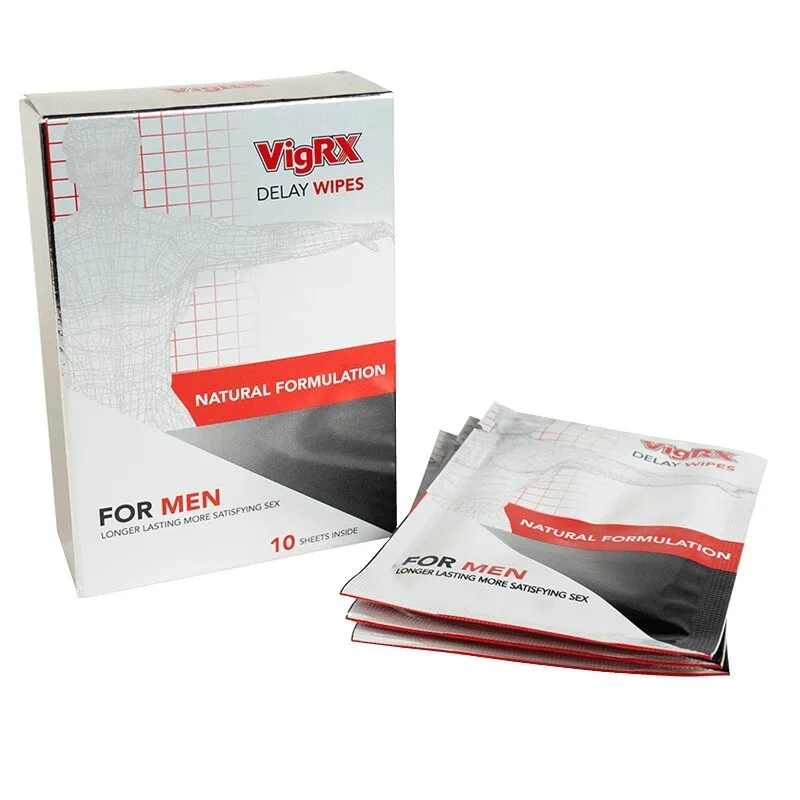 ★早漏防止シート★ VigRX ディレイワイプ 1箱10枚 5,574円