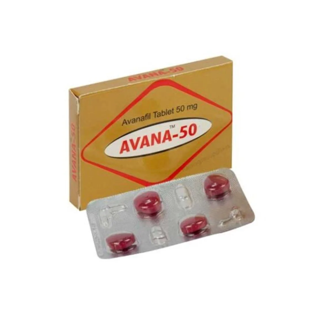 ★即効性★ アバナ (アバナフィル) 50mg 1箱4錠 〈5箱セット〉 1,115円