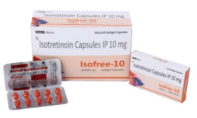 イソトレチノイン (アキュテイン) Isofree10mg 100カプセル